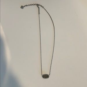 Dark grey stone Kendra Scott necklace